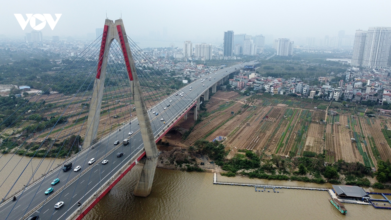 Vị trí sẽ đặt ống dẫn nước sông Hồng "thau rửa, hồi sinh" sông Tô Lịch và Hồ Tây